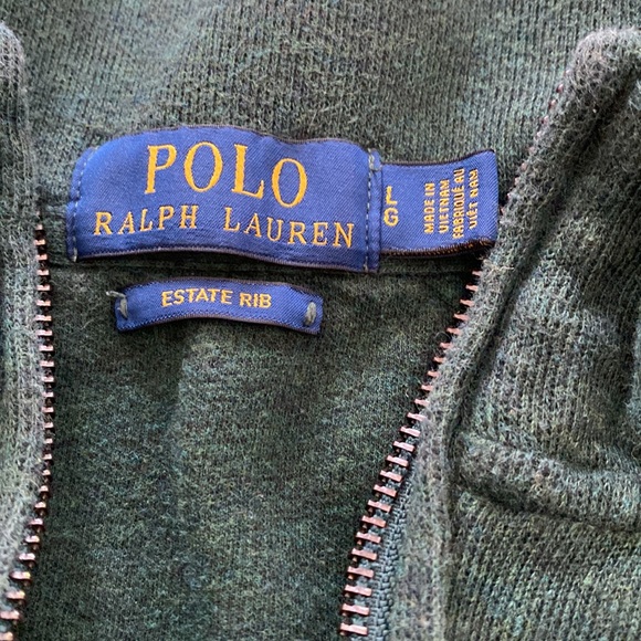 Polo by Ralph Lauren Green Zip Sweater - Picture 4 of 4